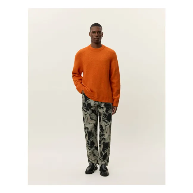 Pull Col Rond Gilbert  | Orange