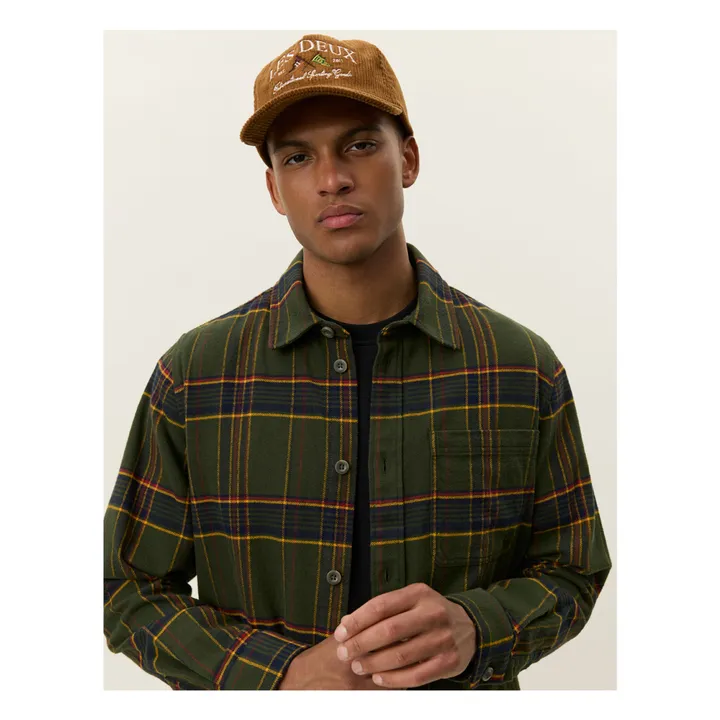 Surchemise à Carreaux Lennon  | Kaki foncé- Image produit n°4