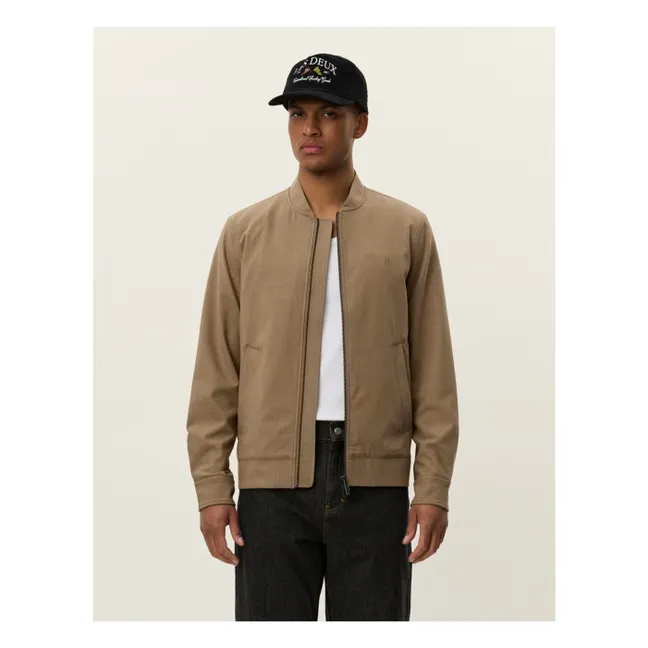 Veste Bomber Texturée Como | Marron