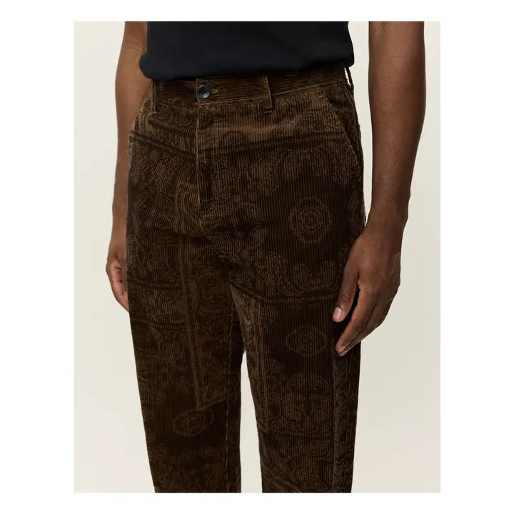 Pantalon Velours Côtelé Kody | Marron- Image produit n°4