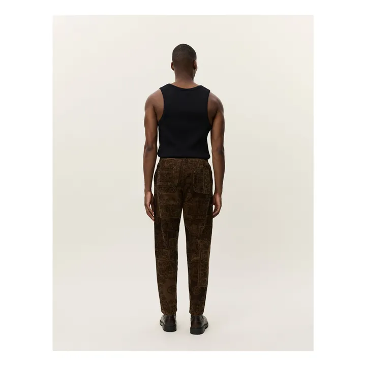 Pantalon Velours Côtelé Kody | Marron- Image produit n°2