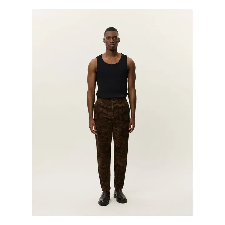 Pantalon Velours Côtelé Kody | Marron- Image produit n°1