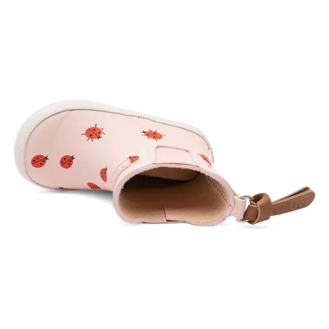 Baby Rubber Ladybird Rain Boots | Pale Pink