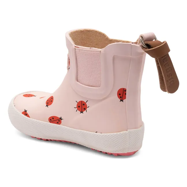 Baby Rubber Ladybird Rain Boots | Pale Pink