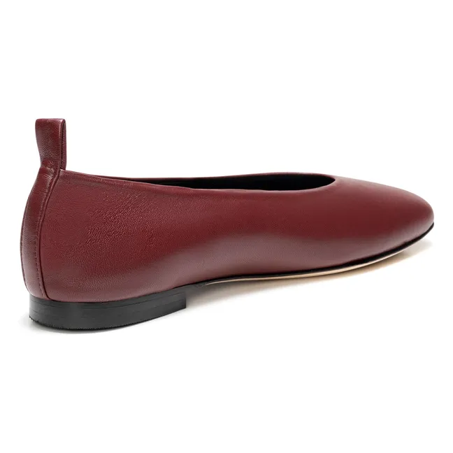 Ballerines Ibiza Cuir Nappa | Bordeaux