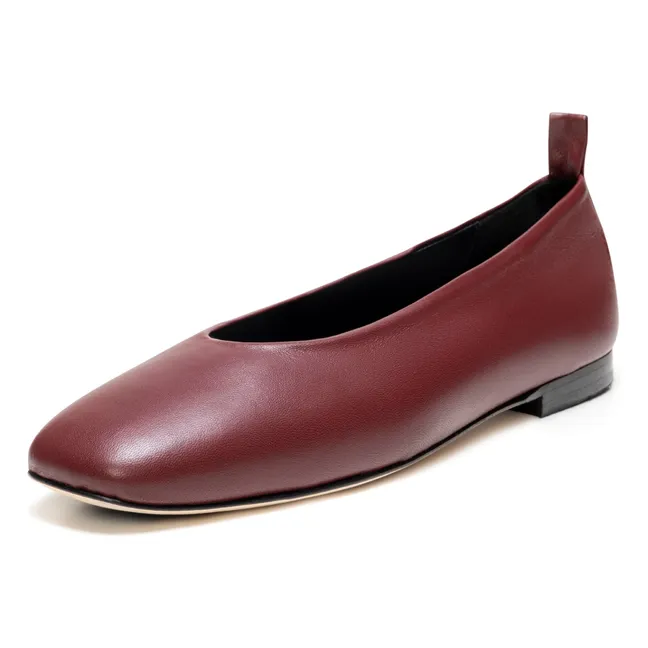 Ballerines Ibiza Cuir Nappa | Bordeaux