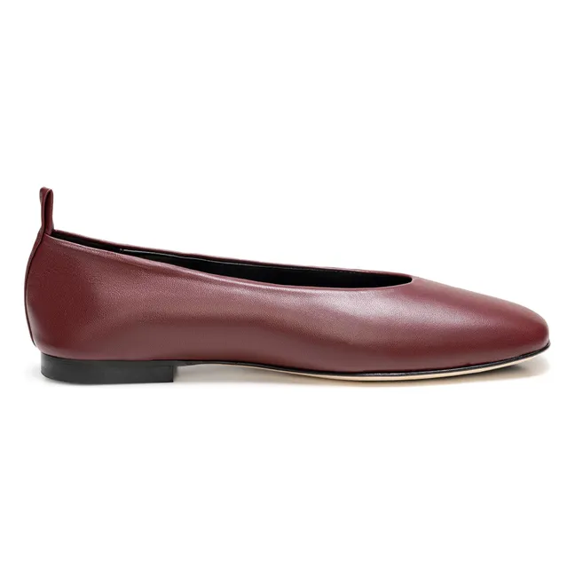 Ballerines Ibiza Cuir Nappa | Bordeaux