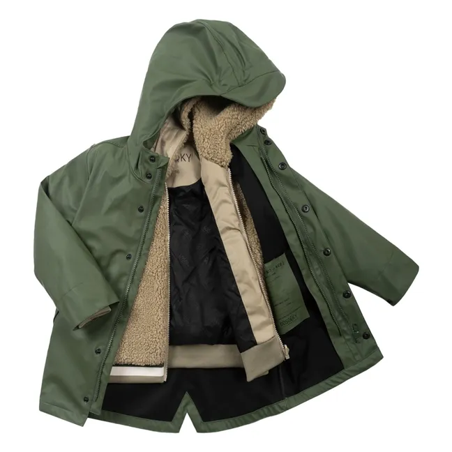 Veste Imperméable 3 en 1 Snake Pit | Vert kaki