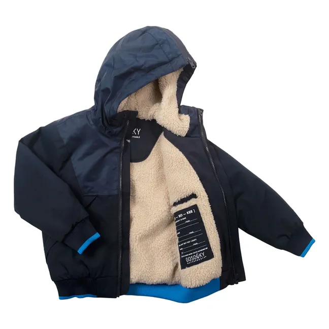 Chaqueta impermeable Tiger Feet | Azul
