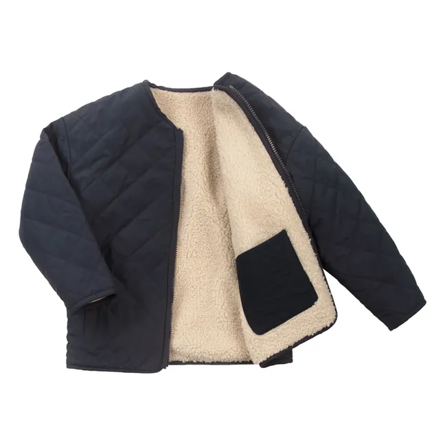 Veste Réversible Façon Sherpa Sleeping Lion | Beige