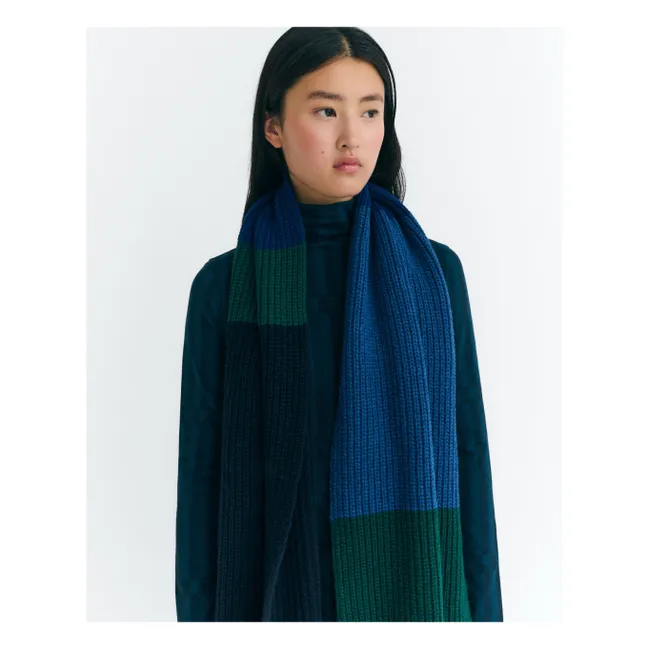 Echarpe Moraine Ghede Laine | Bleu