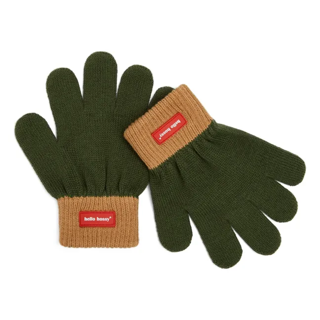 Handschuhe Handy Forest Bio-Baumwolle | Dunkelkaki
