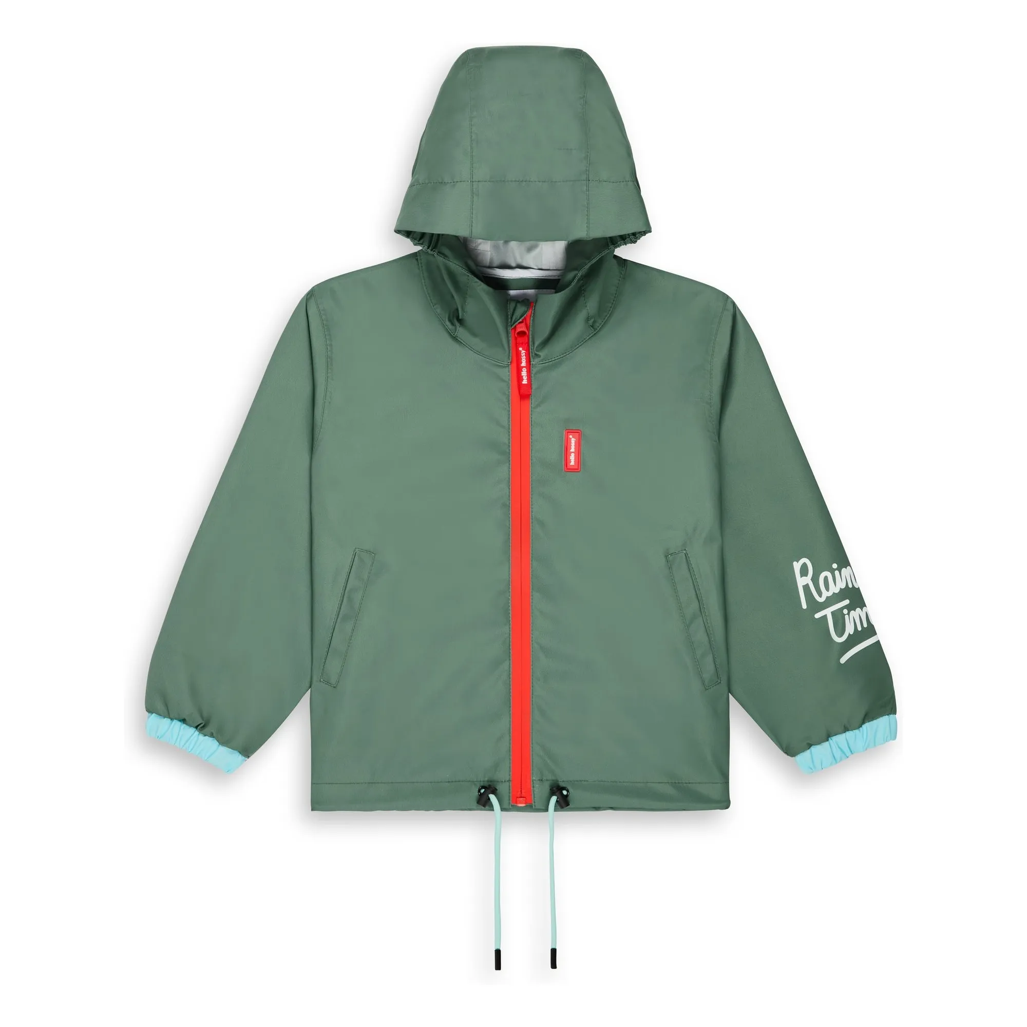 Hello Hossy Green Waterproof Jacket