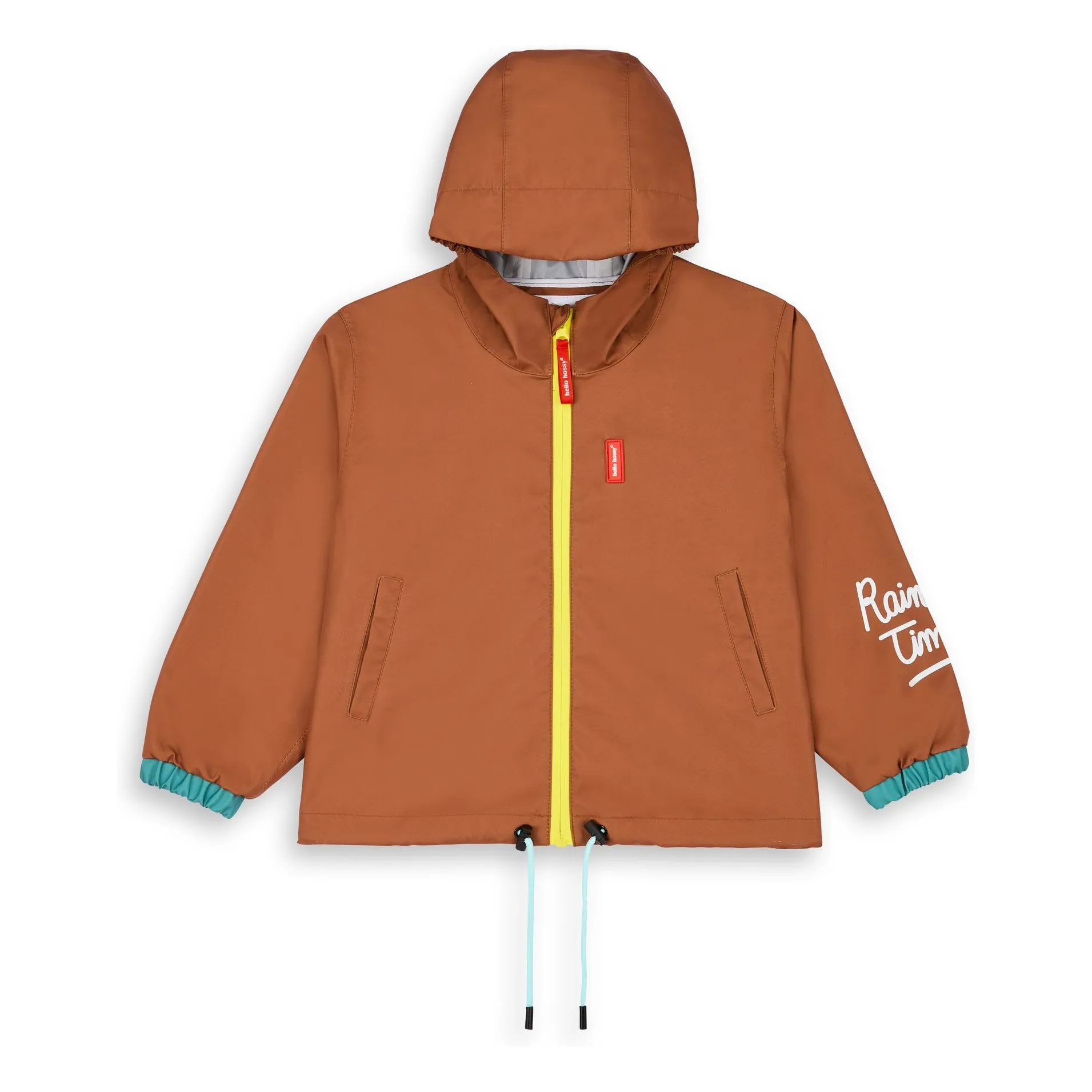 Hello Hossy Brown Waterproof Jacket