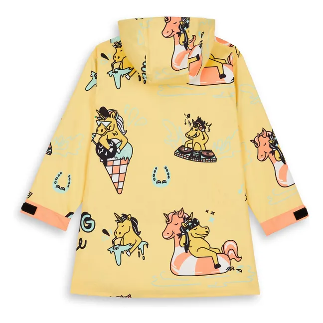 Poncho antipioggia Unicorno | Giallo