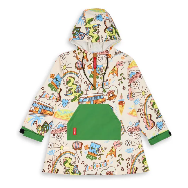 Poncho antipioggia San Francisco | Ecru