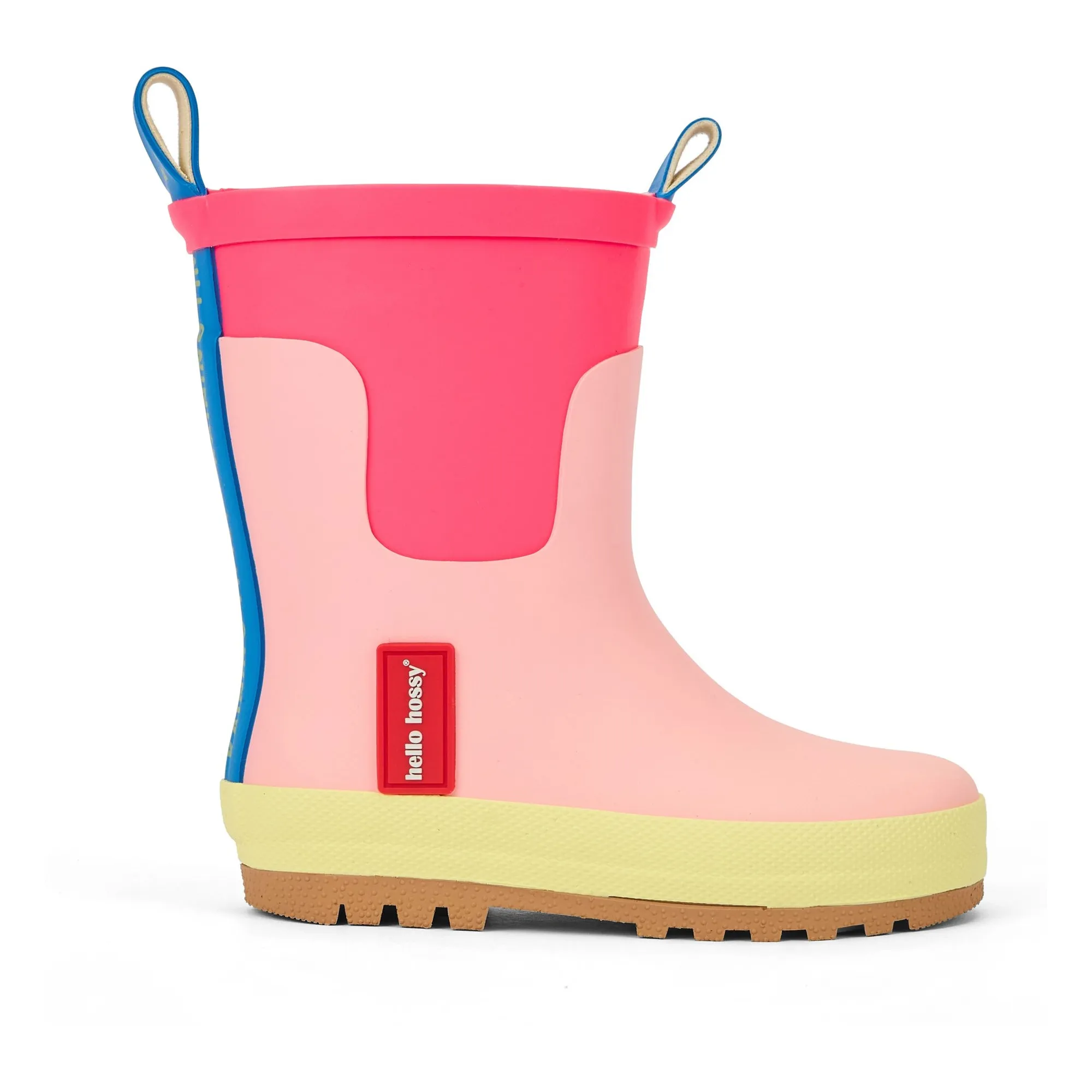 Hello Hossy Pink Rain Boots