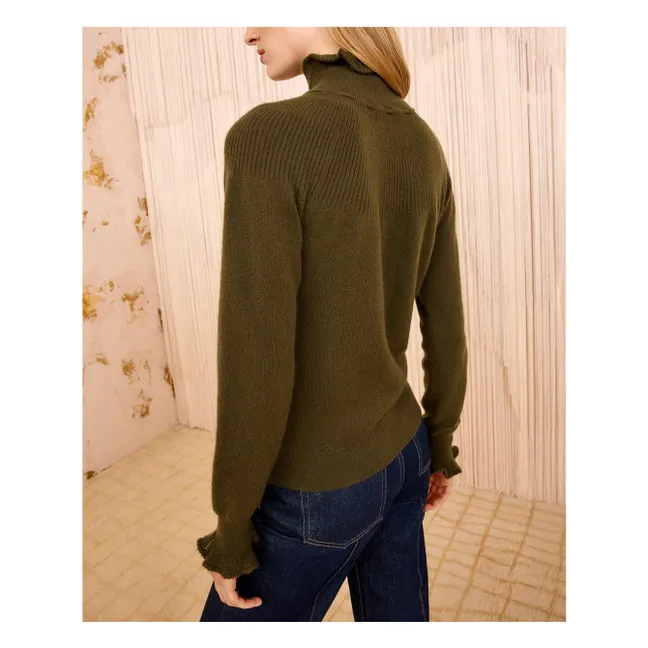 Maisie Cashmere Sweater | Dark green