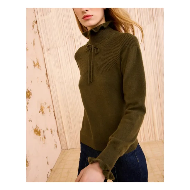 Maisie Cashmere Sweater | Dark green