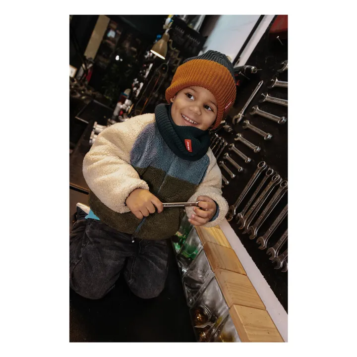 Tour de cou Cocoon Polo Coton Bio | Bleu- Image produit n°4