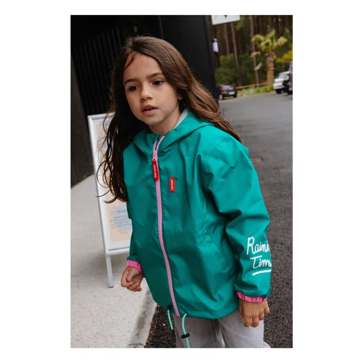 Veste Imperméable | Turquoise- Image produit n°6
