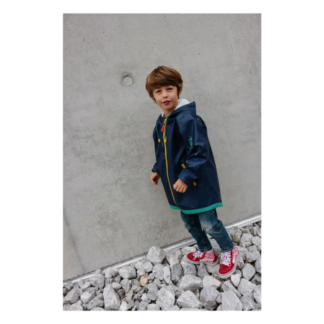 Raincoat | Navy blue