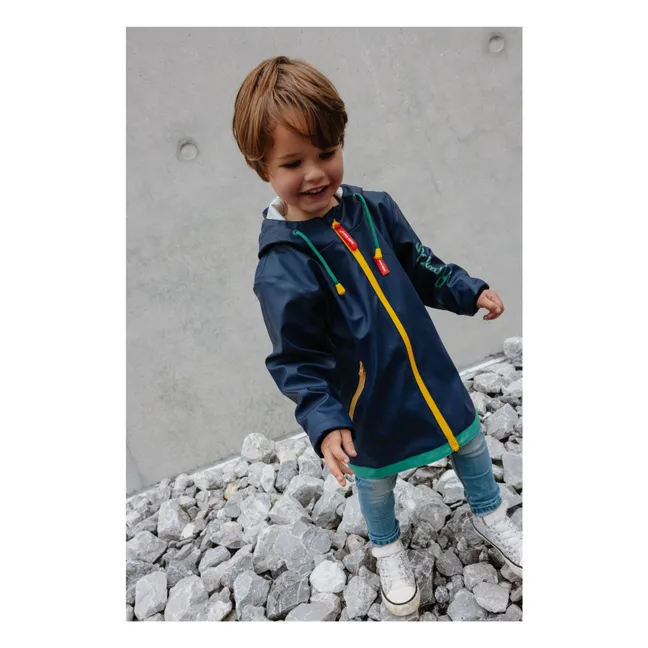 Raincoat | Navy blue