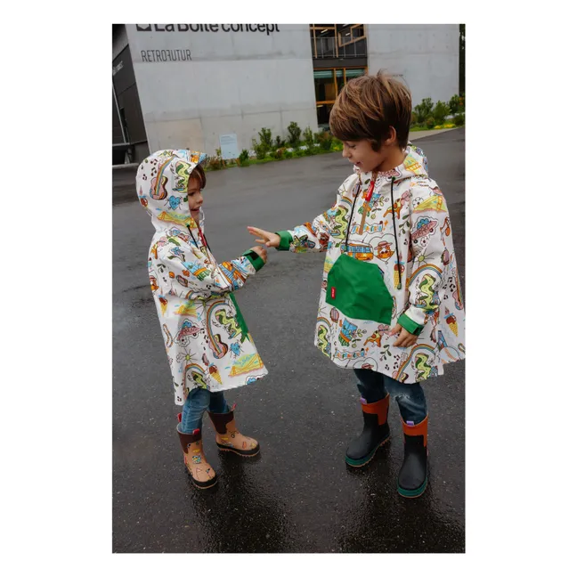 Wasserdichter Poncho San Francisco | Seidenfarben