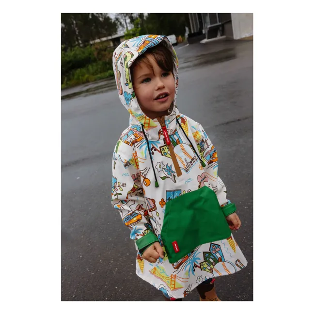 Wasserdichter Poncho San Francisco | Seidenfarben