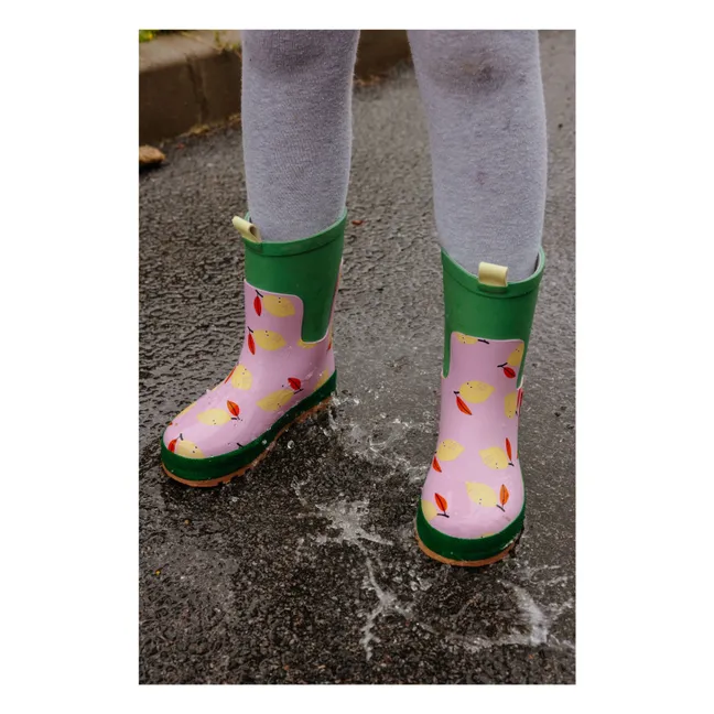 Lemony Regenstiefel Zitrone | Blassrosa