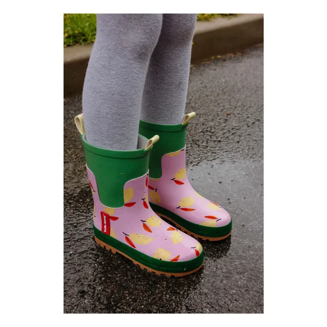 Bottes de Pluie Lemony Citron | Rose pâle