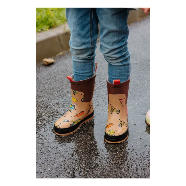 Mascotas con botas de lluvia | Marrón