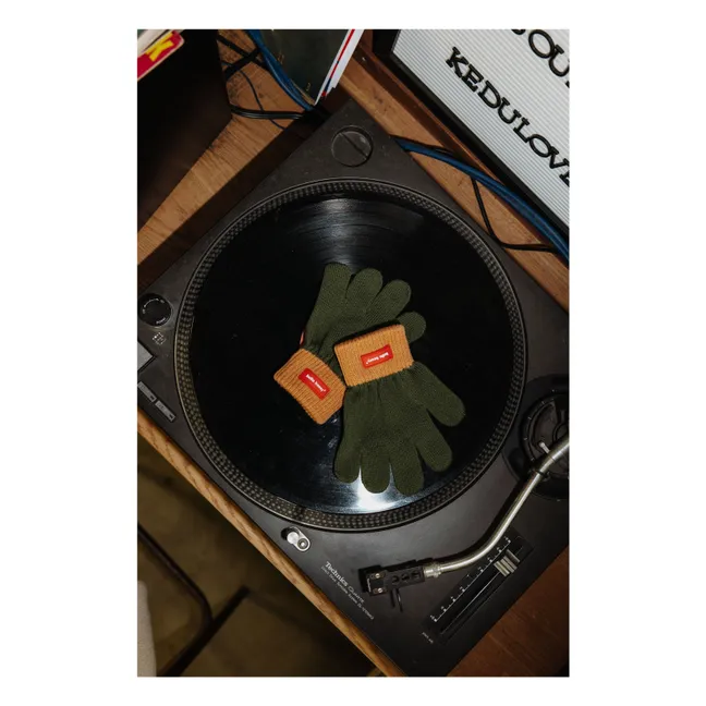 Gants Handy Forest Coton Bio | Kaki foncé