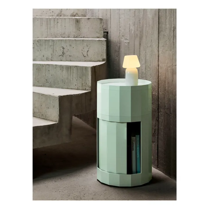 Facet storage unit H49 cm | Light Mint- Product image n°2