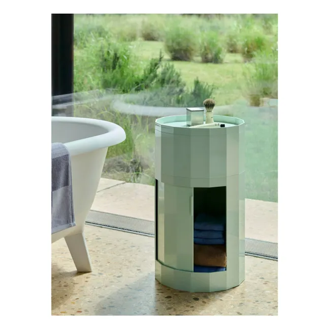 Contenitore Facet H49 cm | Light Mint