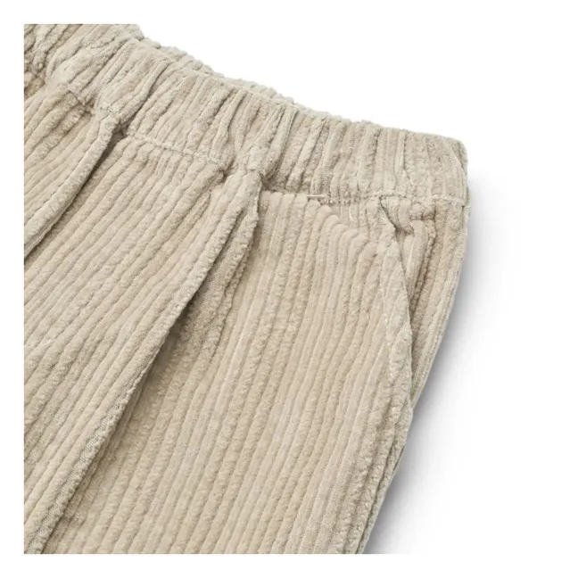 Pantalon Borris Velours Côtelé Coton Bio | Beige