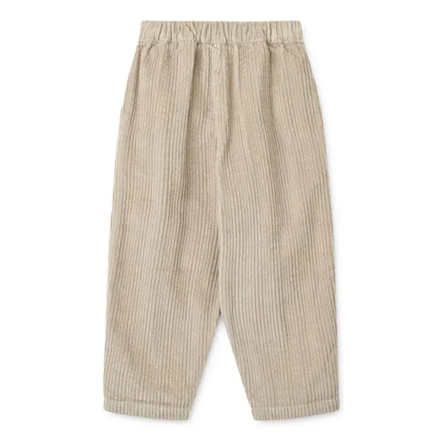 Pantalon Borris Velours Côtelé Coton Bio | Beige