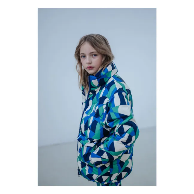 Chaqueta de plumón de fibra reciclada | Azul