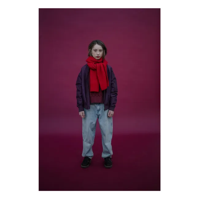 Bomber de fibra reciclada | Violeta