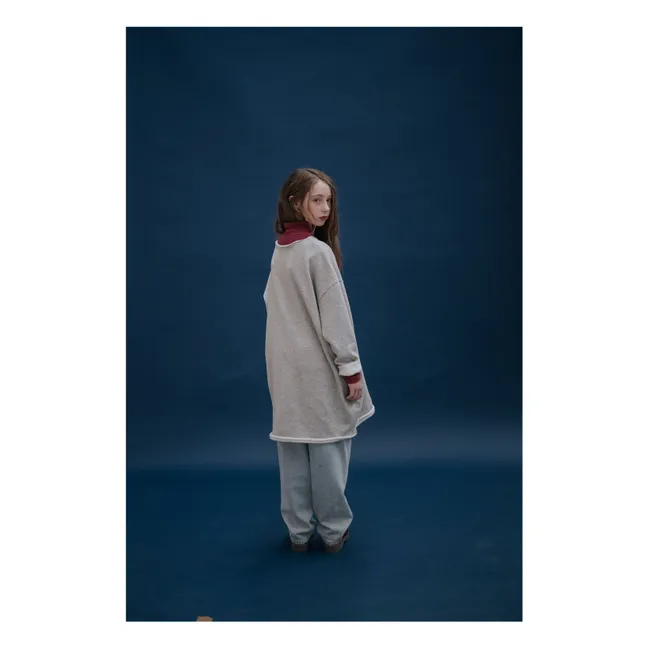 Cozy organic cotton dress | Grey