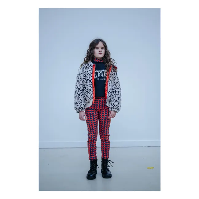 Legging Cœurs Coton Bio | Sanguine