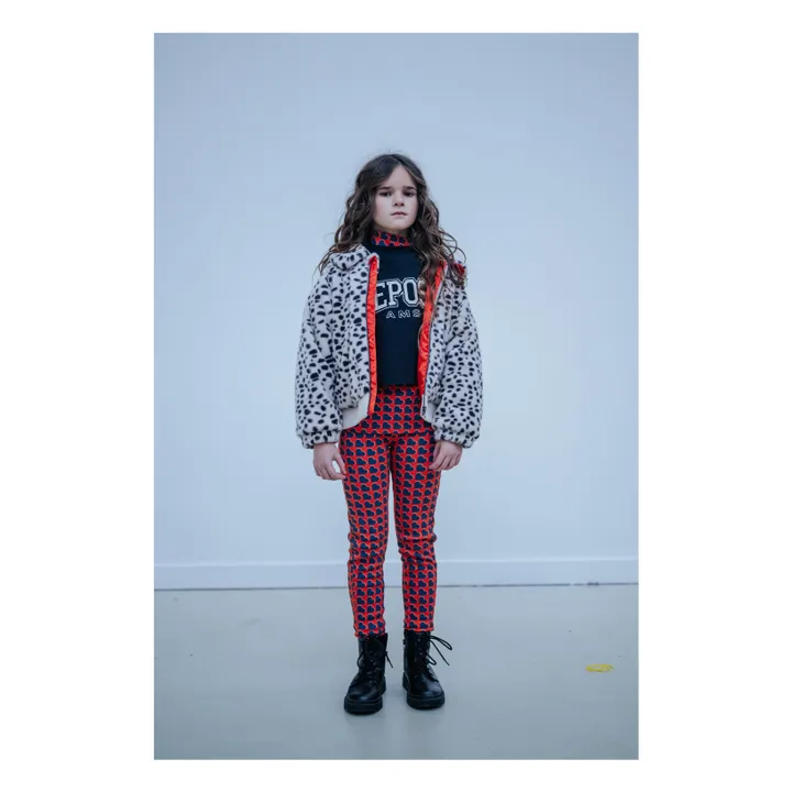 Pull Col Roulé Cœurs Coton Bio | Sanguine- Image produit n°2