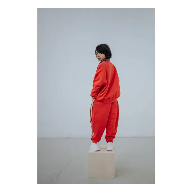 Pantalones holgados de algodón ecológico | Naranja