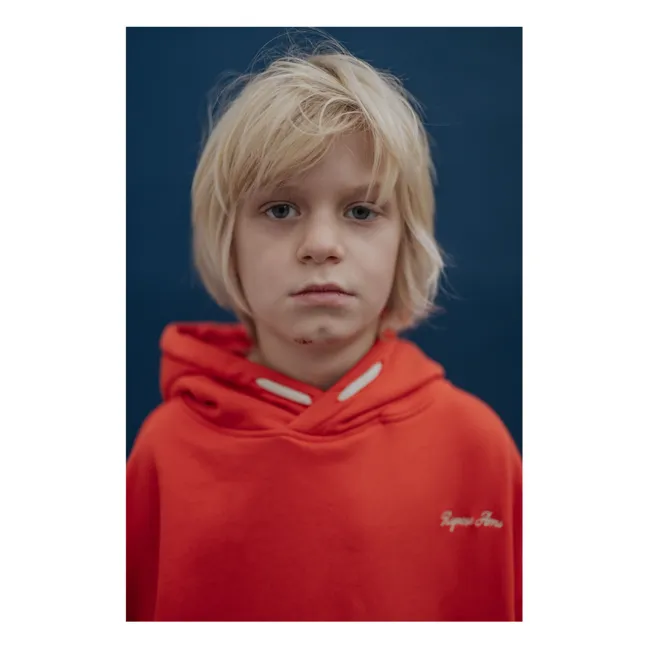 Sweat Logo Coton Bio | Orange