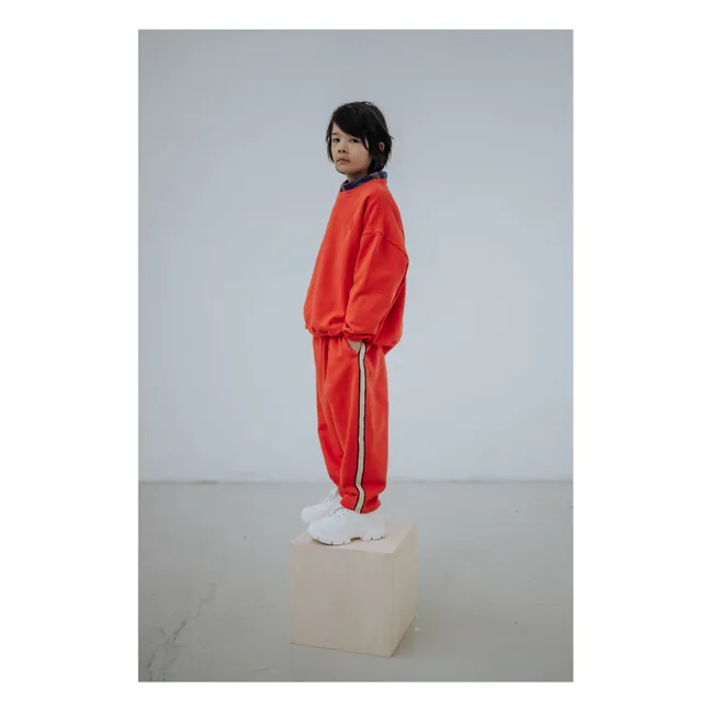 Sudadera de algodón orgánico Cozydrop | Naranja