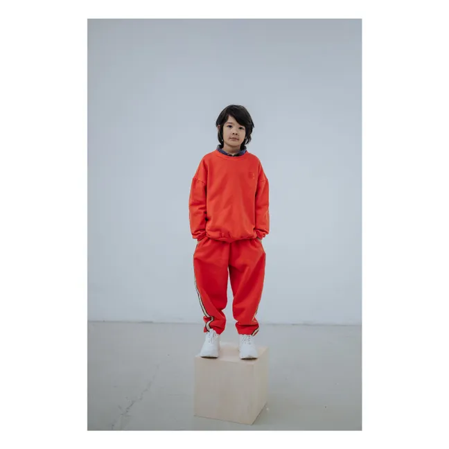 Sudadera de algodón orgánico Cozydrop | Naranja