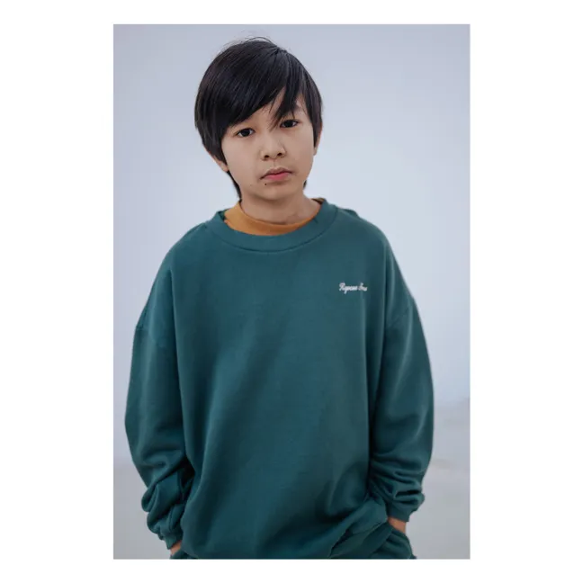 Sweat Cozydrop Logo Coton Bio | Vert