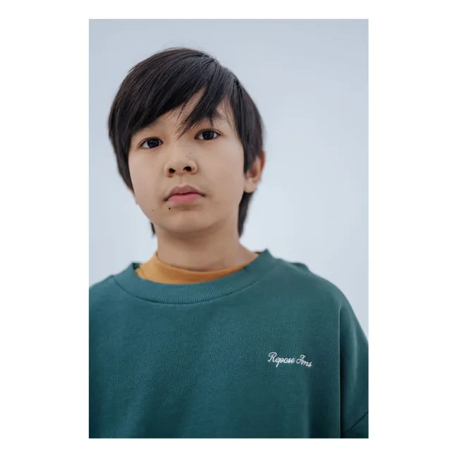 Sweat Cozydrop Logo Coton Bio | Vert