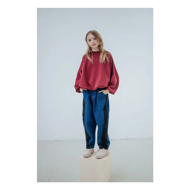 Sweat Crop Top City Coton Bio | Bordeaux
