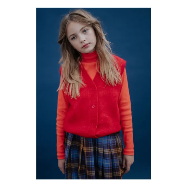 Pull Col Roulé Coton Bio | Orange